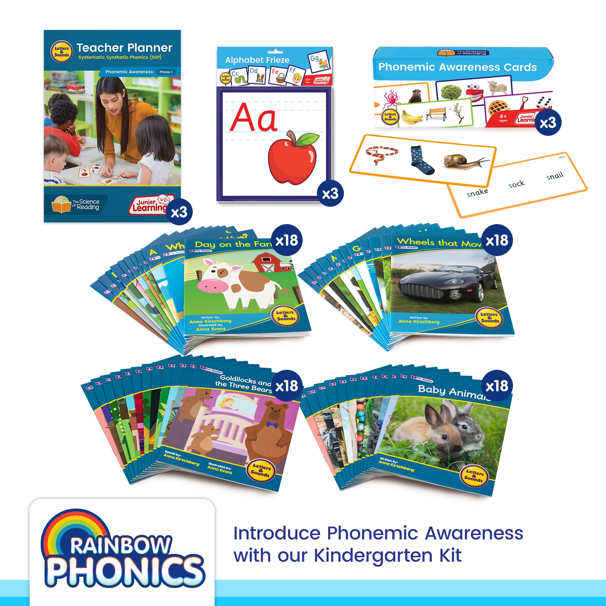 Rainbow Phonics School Kit Kindergarten