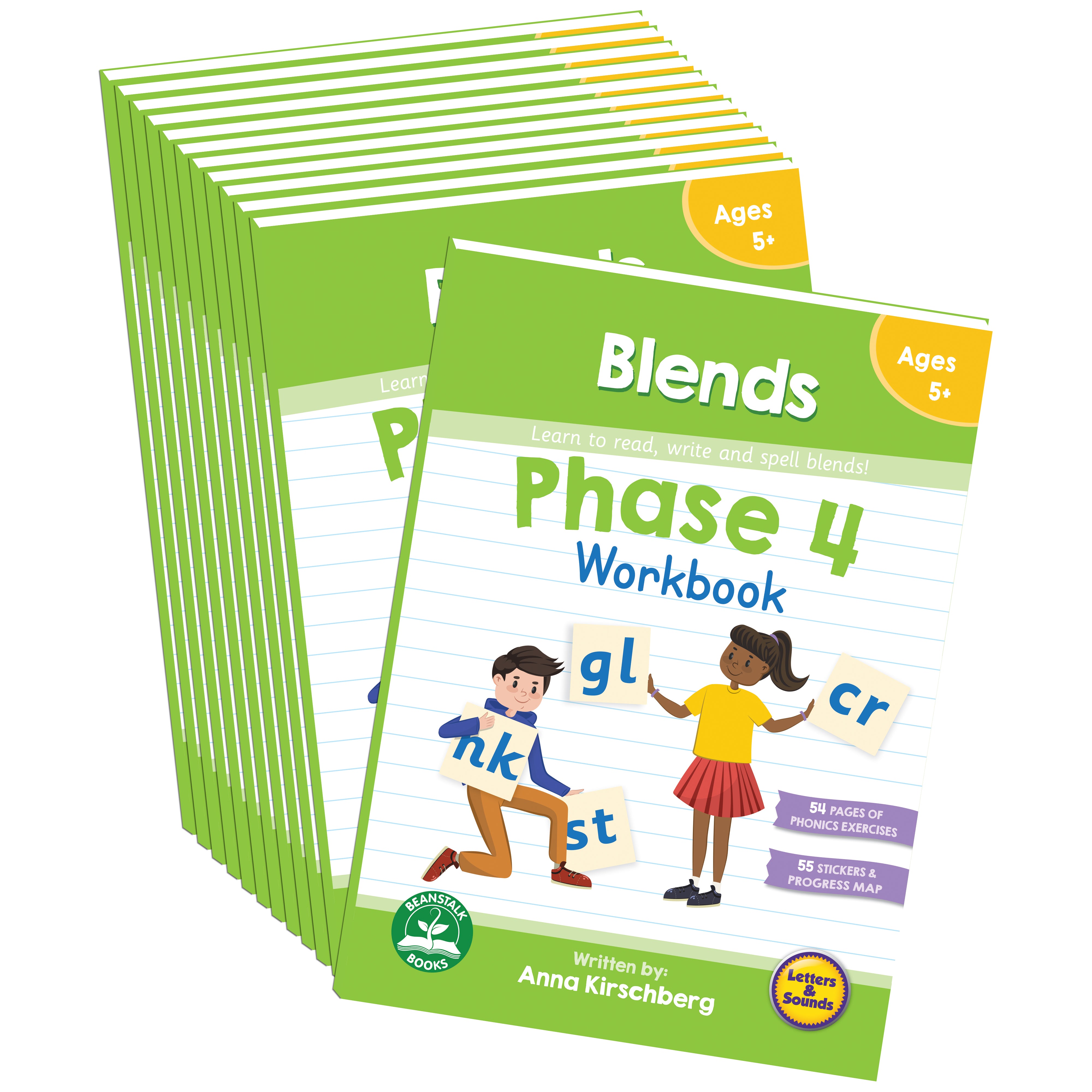 Phase 4 Blends Workbook - 12 Pack